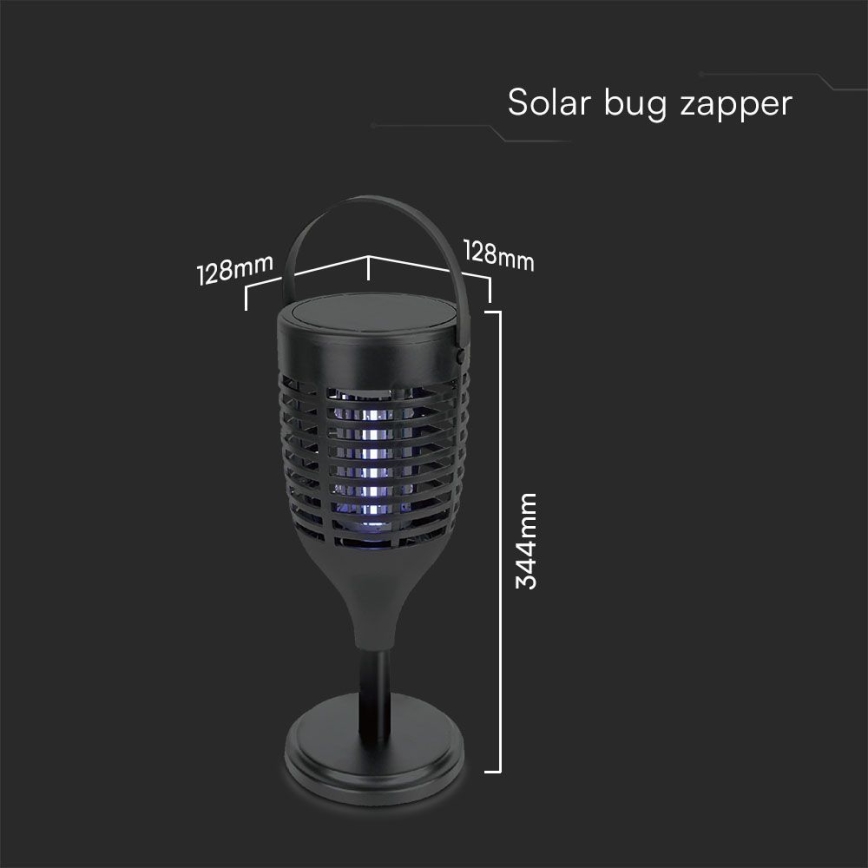 Mata insectos solar LED LED/1,3W/3,7V IP24 20 mate