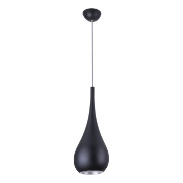 MAXLIGHT P0233 - Lámpara colgante DROP 1xE27/40W/230V diá. 20 cm negro