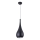 MAXLIGHT P0233 - Lámpara colgante DROP 1xE27/40W/230V diá. 20 cm negro