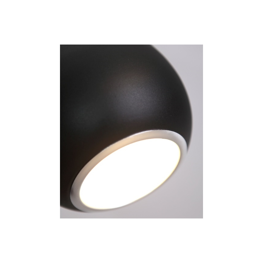 MAXLIGHT P0233 - Lámpara colgante DROP 1xE27/40W/230V diá. 20 cm negro