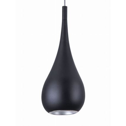 MAXLIGHT P0233 - Lámpara colgante DROP 1xE27/40W/230V diá. 20 cm negro