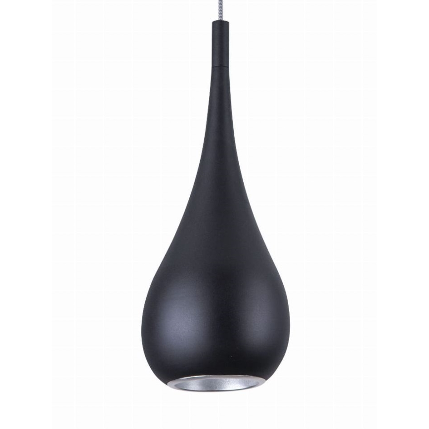 MAXLIGHT P0233 - Lámpara colgante DROP 1xE27/40W/230V diá. 20 cm negro