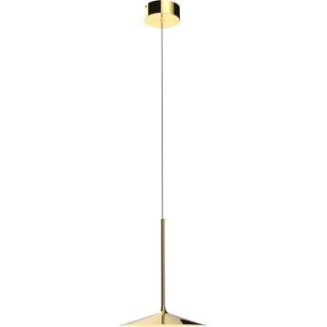 MAXLIGHT P0460 - Lámpara LED colgante HANA LED/6W/230V diá. 17,5 cm dorado