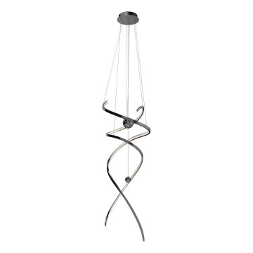 MAXLIGHT P0500D - Lámpara de araña LED regulable RITZ LED/100W/230V diá. 60 cm CRI 90 negro