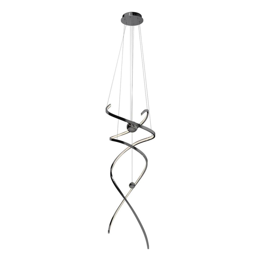 MAXLIGHT P0500D - Lámpara de araña LED regulable RITZ LED/100W/230V diá. 60 cm CRI 90 negro