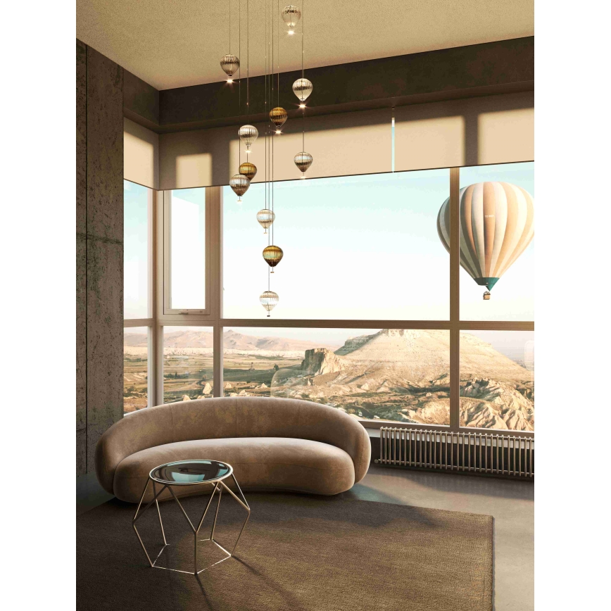 MAXLIGHT P0527 - Lámpara LED colgante PALLONCINI 2xLED/3W/230V diá. 12 cm transparente