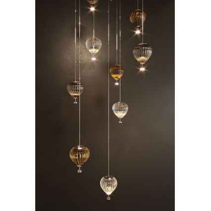 MAXLIGHT P0527 - Lámpara LED colgante PALLONCINI 2xLED/3W/230V diá. 12 cm transparente