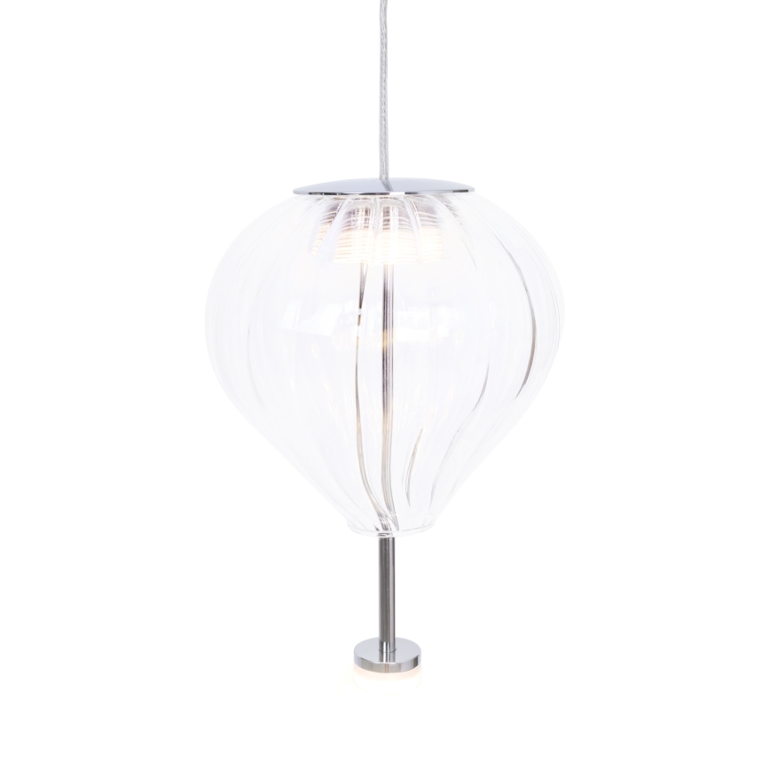 MAXLIGHT P0527 - Lámpara LED colgante PALLONCINI 2xLED/3W/230V diá. 12 cm transparente