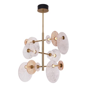MAXLIGHT P0541 - Lámpara colgante LED ALLURE 14xLED/5W/230V diá. 60 cm dorado