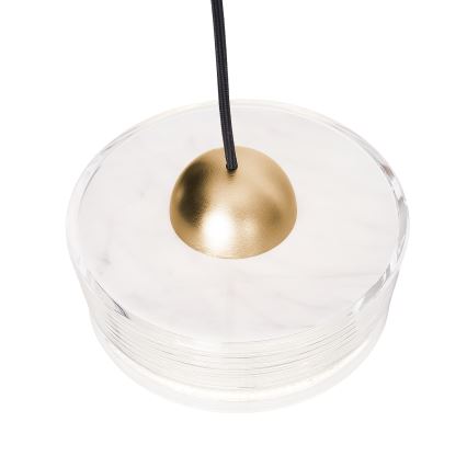 MAXLIGHT P0542 - Lámpara LED colgante LIPARI LED/6W/230V diá. 16 cm transparente
