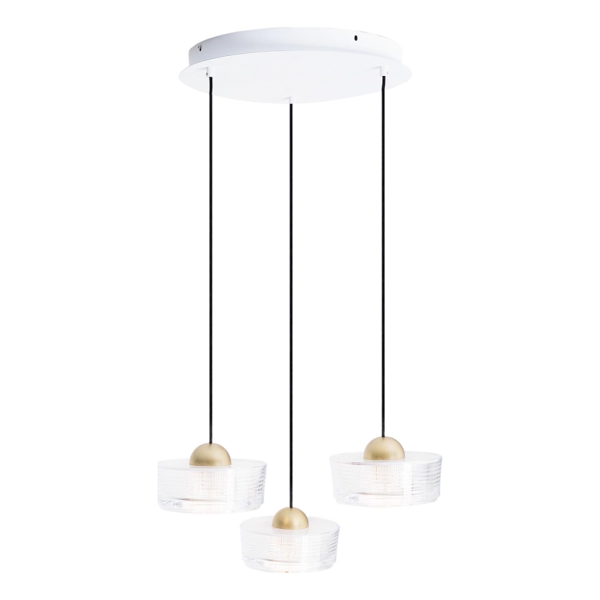 MAXLIGHT P0543 - Lámpara LED colgante LIPARI LED/22W/230V diá. 35 cm transparente