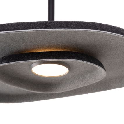 MAXLIGHT P0560 - Lámpara LED colgante DEUX LED/5W/230V negro