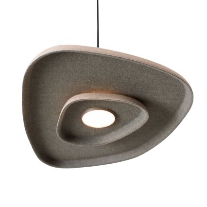MAXLIGHT P0561 - Lámpara LED colgante DEUX LED/5W/230V beige/gris