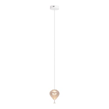 MAXLIGHT P0575 - Lámpara LED colgante PALLONCINI 2xLED/3W/230V diá. 12 cm beige