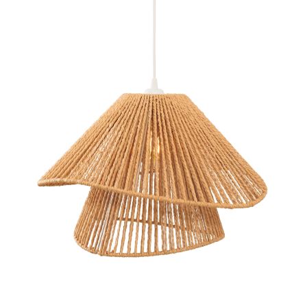 MAXLIGHT P0578 - Lámpara colgante AMALFI 1xE27/15W/230V diá. 45 cm beige