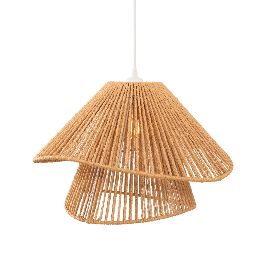 MAXLIGHT P0578 - Lámpara colgante AMALFI 1xE27/15W/230V diá. 45 cm beige