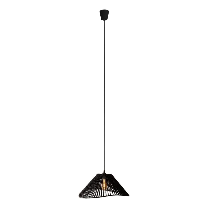 MAXLIGHT P0579 - Lámpara colgante AMALFI 1xE27/15W/230V diá. 45 cm negro