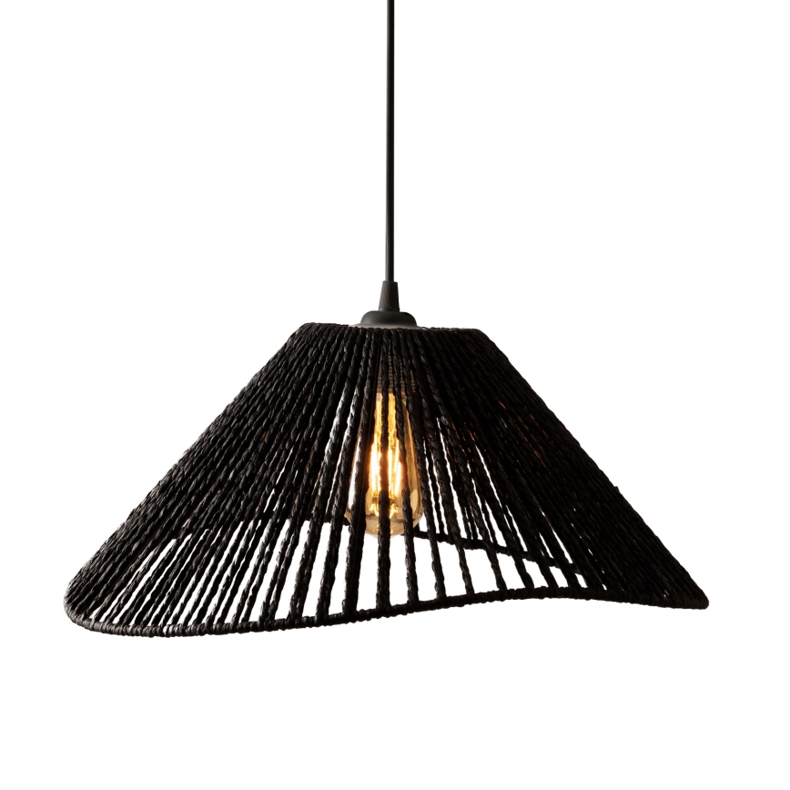 MAXLIGHT P0579 - Lámpara colgante AMALFI 1xE27/15W/230V diá. 45 cm negro