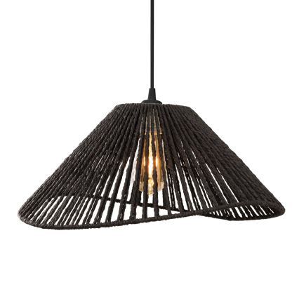 MAXLIGHT P0579 - Lámpara colgante AMALFI 1xE27/15W/230V diá. 45 cm negro