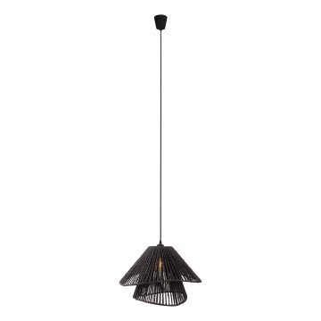 MAXLIGHT P0580 - Lámpara colgante AMALFI 1xE27/15W/230V diá. 45 cm negro