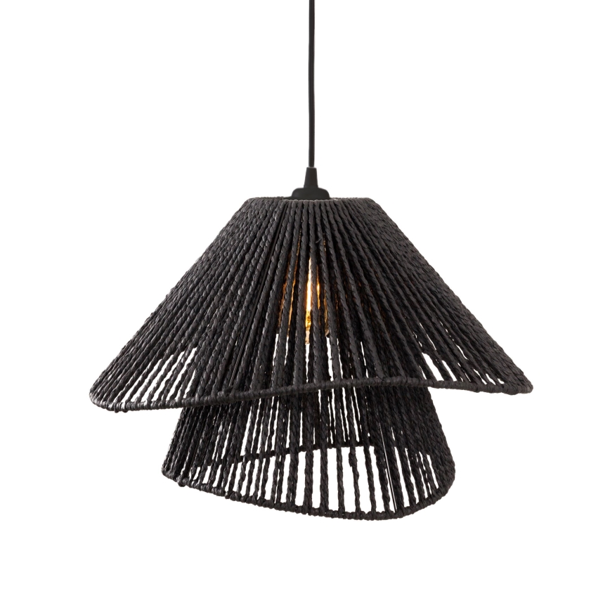 MAXLIGHT P0580 - Lámpara colgante AMALFI 1xE27/15W/230V diá. 45 cm negro
