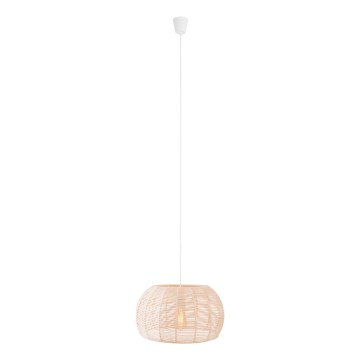 MAXLIGHT P0583 - Lámpara colgante PRASLIN 1xE27/15W/230V diá. 39 cm beige