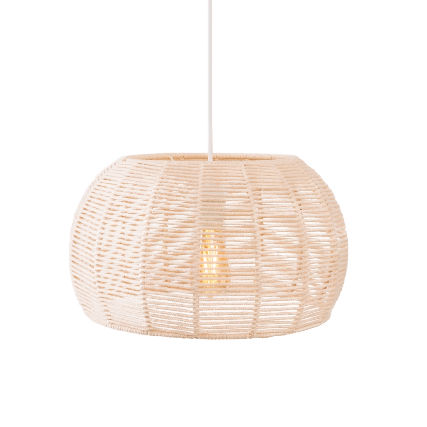 MAXLIGHT P0583 - Lámpara colgante PRASLIN 1xE27/15W/230V diá. 39 cm beige