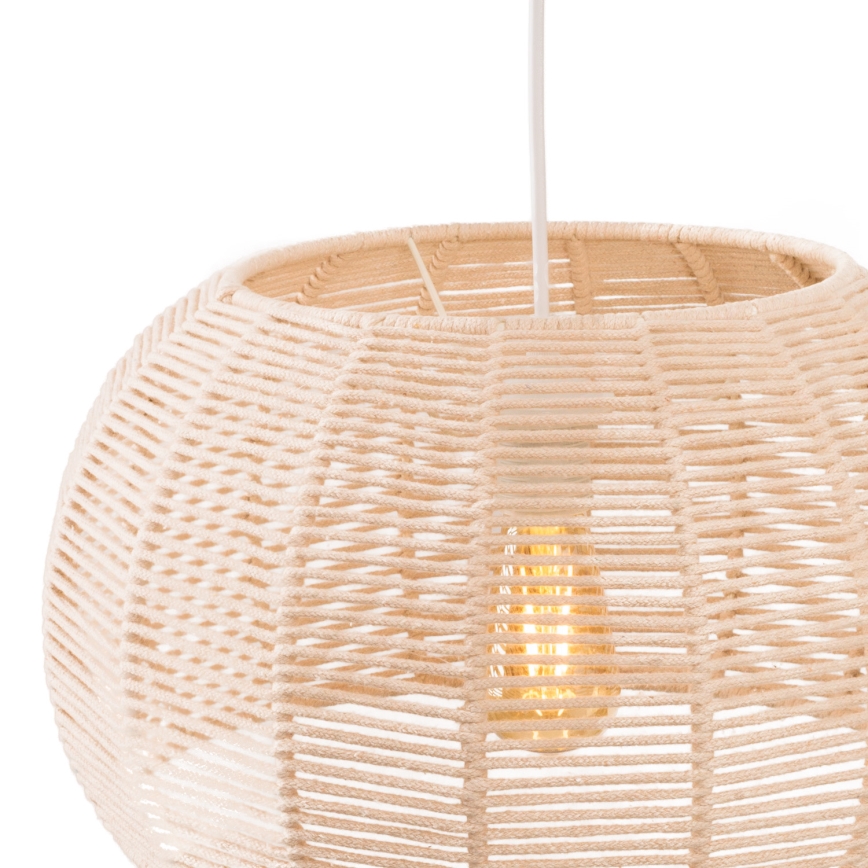 MAXLIGHT P0583 - Lámpara colgante PRASLIN 1xE27/15W/230V diá. 39 cm beige