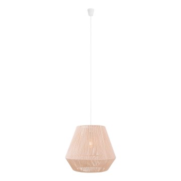 MAXLIGHT P0584 - Lámpara colgante PRASLIN 1xE27/15W/230V diá. 44 cm beige