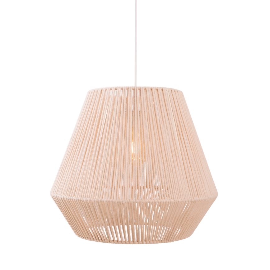MAXLIGHT P0584 - Lámpara colgante PRASLIN 1xE27/15W/230V diá. 44 cm beige