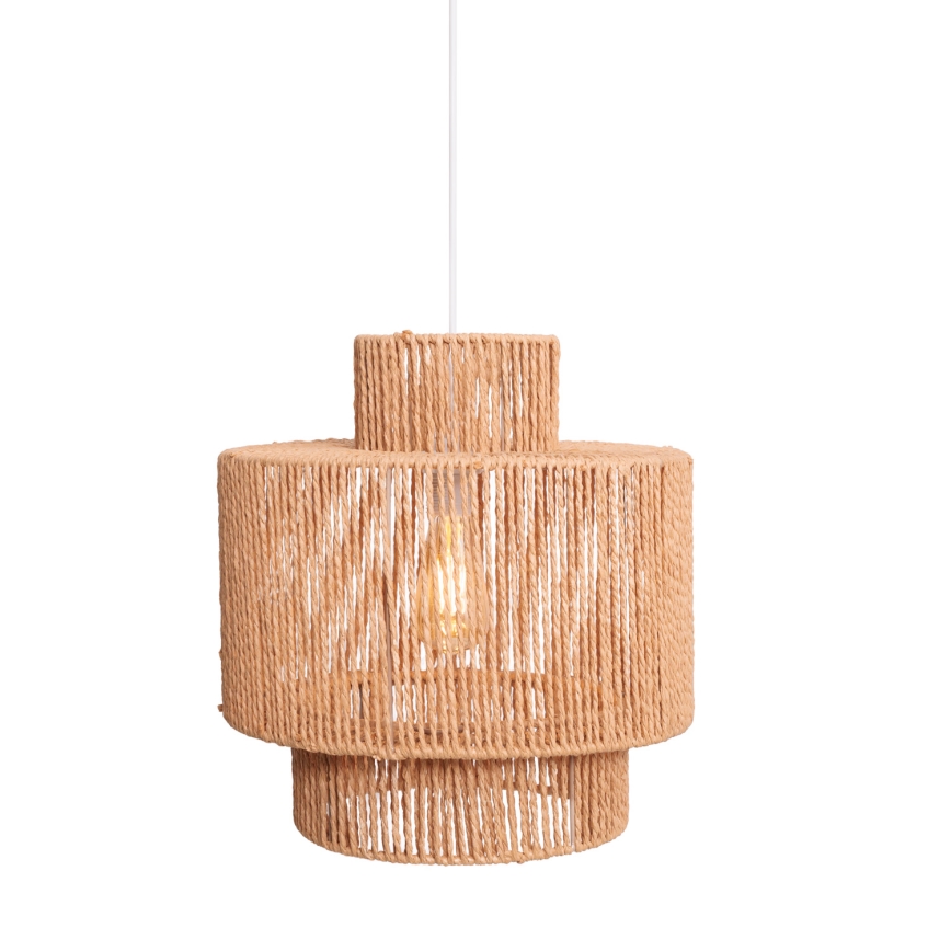 MAXLIGHT P0586 - Lámpara colgante LABRIZ 1xE27/15W/230V diá. 35 cm beige