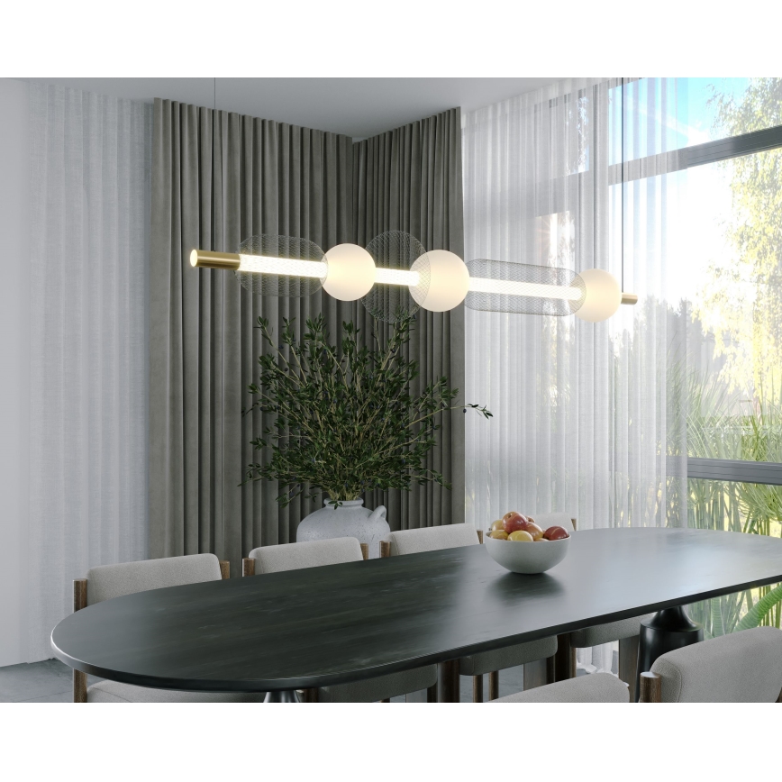 MAXLIGHT P0593 - Lámpara LED colgante BORA LED/29W/230V blanco/negro
