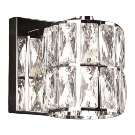 MAXLIGHT W0205 - Aplique DIAMANTE 1xG9/42W/230V cromo brillante