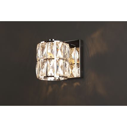 MAXLIGHT W0205 - Aplique DIAMANTE 1xG9/42W/230V cromo brillante