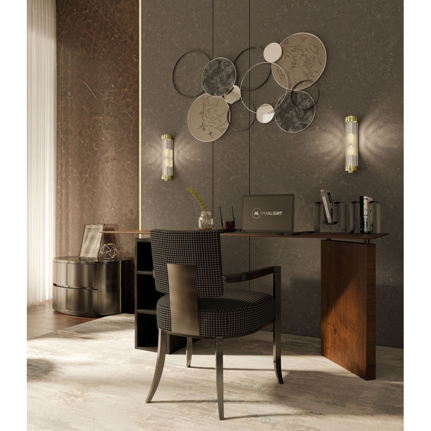 MAXLIGHT W0240 - Aplique FLORENCE 2xE14/40W/230V dorado