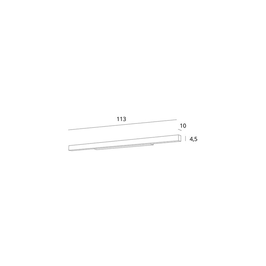 MAXLIGHT W0265 - Iluminación LED regulable para espejos de baño LINEAR LED/36W/230V 113,5 cm IP44 blanco