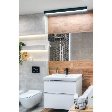 MAXLIGHT W0266 - Iluminación LED regulable para espejos de baño LINEAR LED/36W/230V 113,5 cm IP44 negro