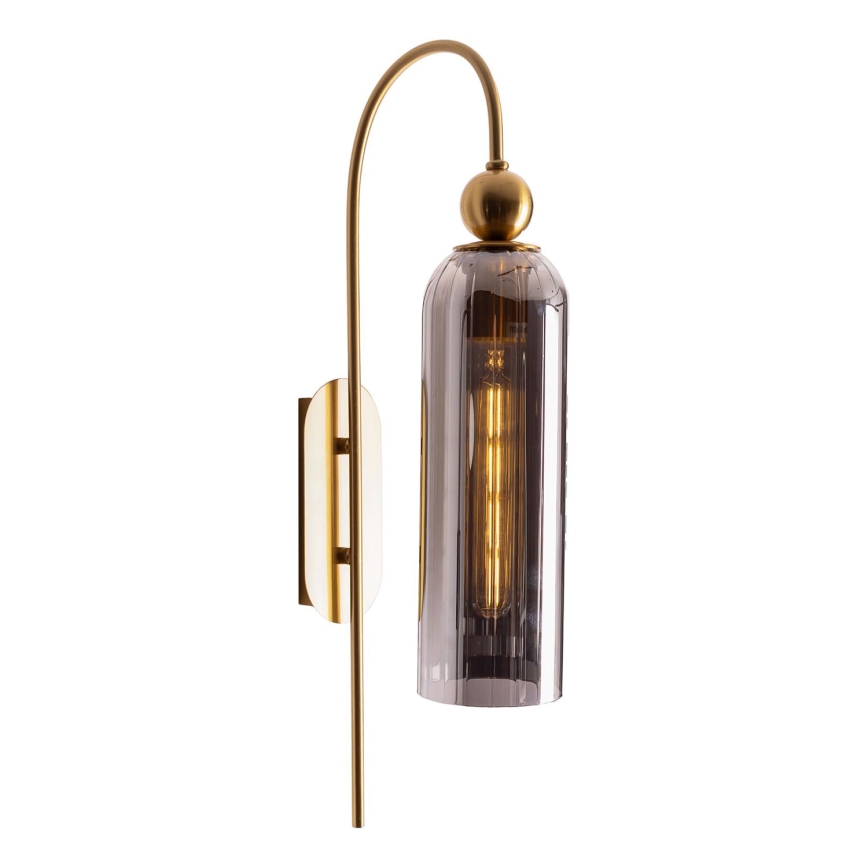 MAXLIGHT W0333 - Aplique CAMPANILA 1xE27/40W/230V latón/gris