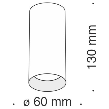 Maytoni C010CL-01W - Foco FOCUS 1xGU10/50W/230V blanco