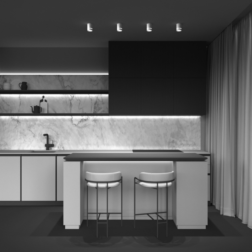 Maytoni C085CL-9W3K-W - Foco LED ORLO LED/9W/230V CRI 90 3000K blanco