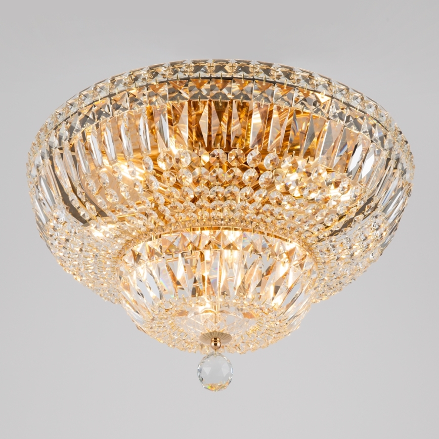 Maytoni DIA100-CL-12-G - Plafón BASFOR 12xE14/60W/230V dorado