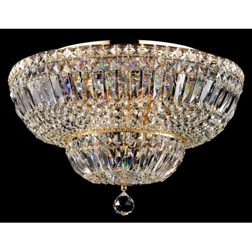 Maytoni DIA100-CL-12-G - Plafón BASFOR 12xE14/60W/230V dorado
