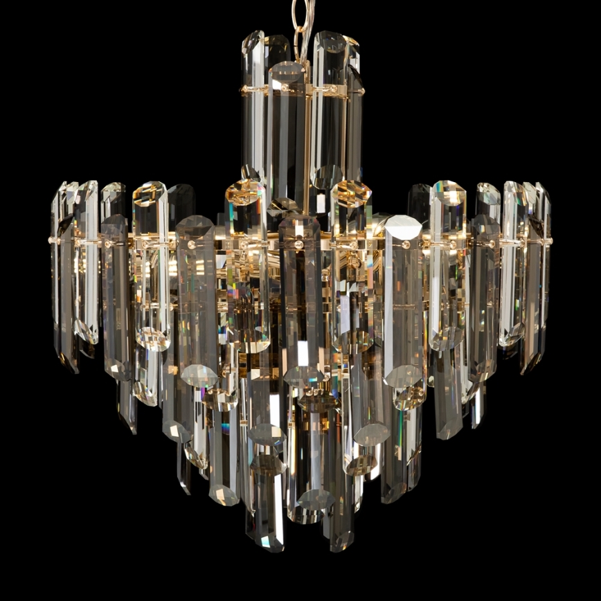 Maytoni DIA200PL-06G - Lámpara colgante con cadena FLARE 6xE14/40W/230V