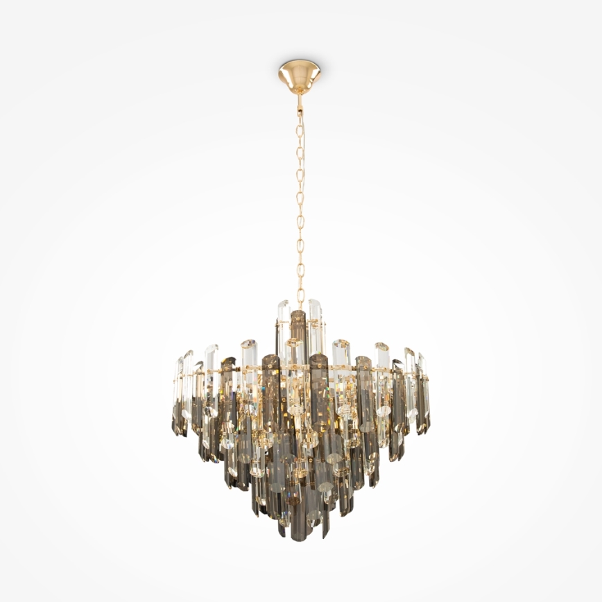 Maytoni DIA200PL-08G - Lámpara colgante con cadena FLARE 8xE14/40W/230V