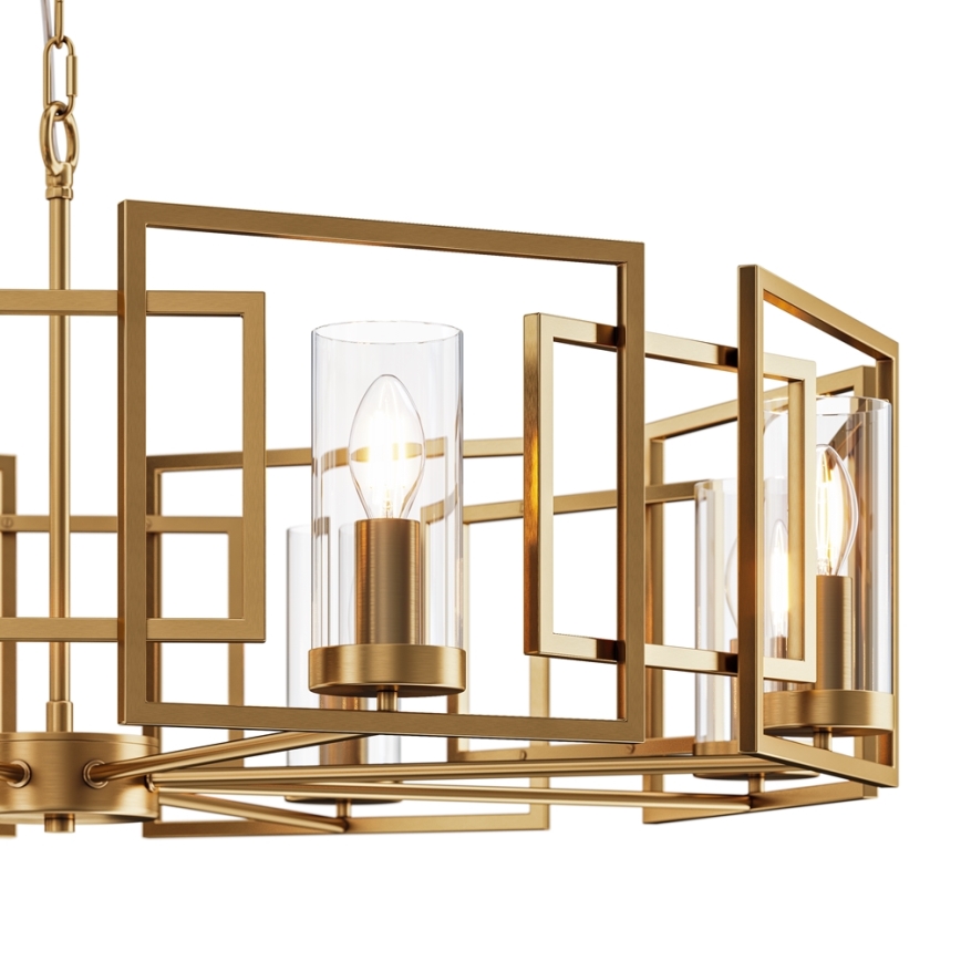 Maytoni H009PL-08G - Lámpara colgante con cadena BOWI 8xE14/40W/230V