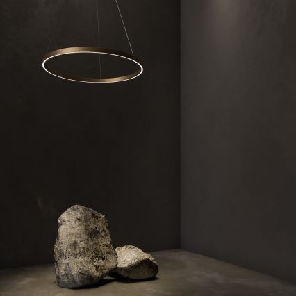 Maytoni MOD058PL-L32BS4K - Lámpara LED colgante RIM LED/37W/230V 4000K diá. 60 cm dorado
