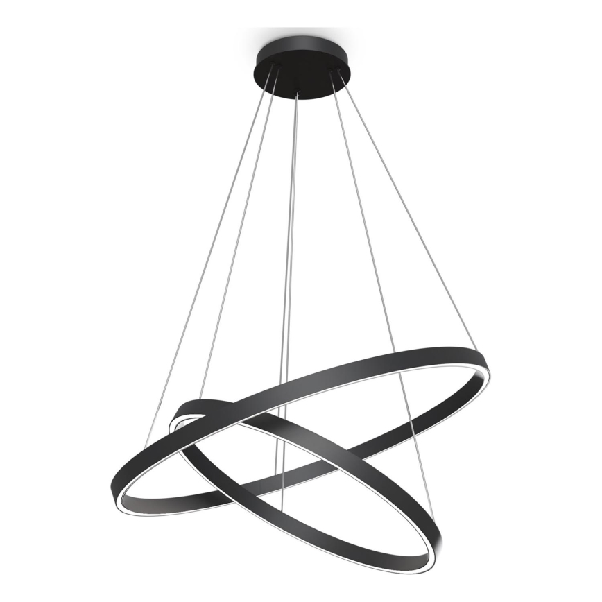 Maytoni MOD058PL-L74B3K - Lámpara LED colgante RIM LED/88W/230V 3000K diá. 80 cm negro