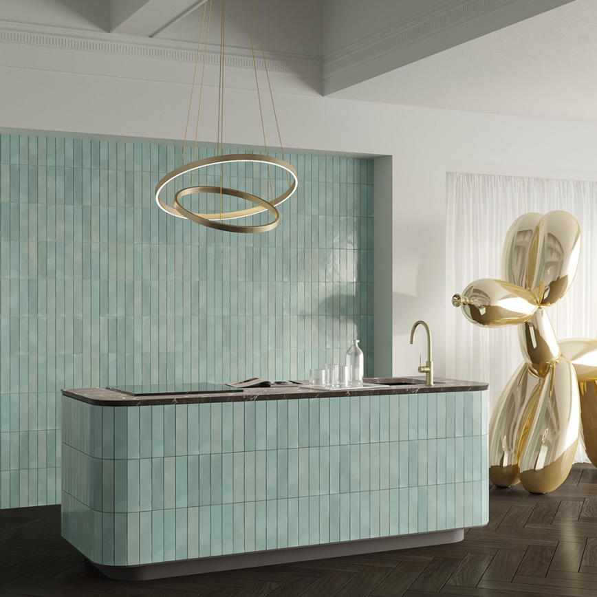 Maytoni MOD058PL-L74BS3K - Lámpara LED colgante RIM LED/88W/230V 3000K diá. 80 cm dorado