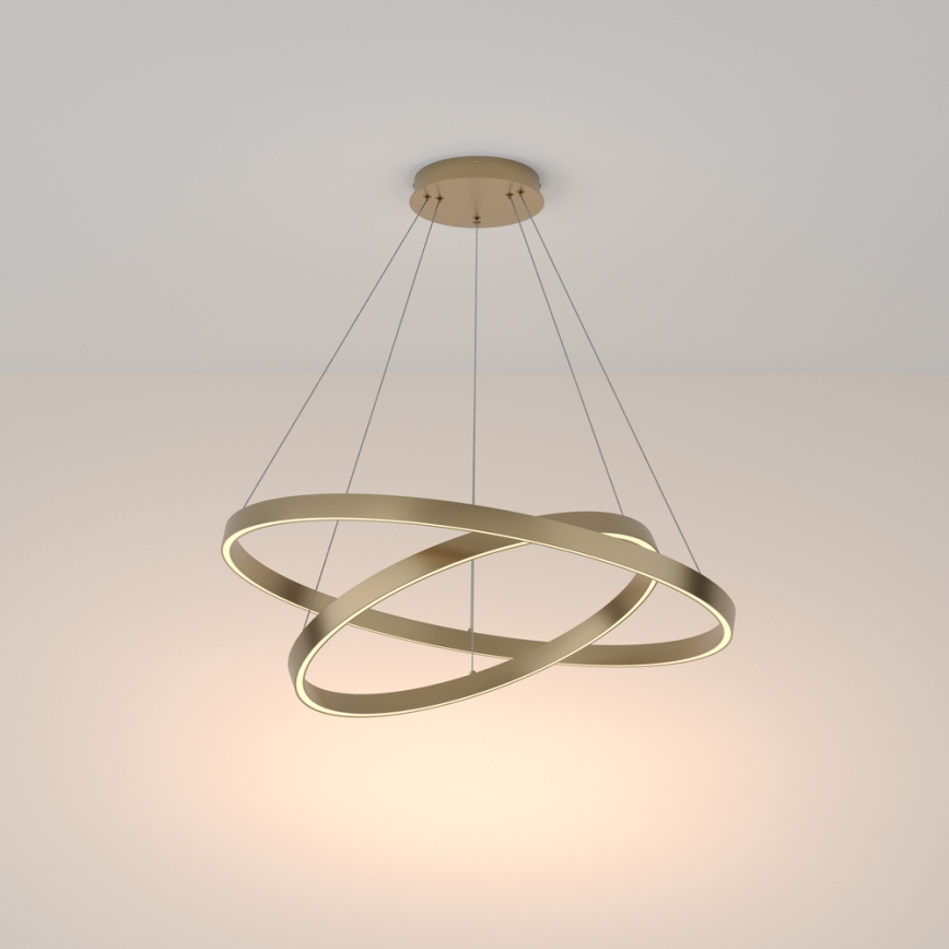 Maytoni MOD058PL-L74BS3K - Lámpara LED colgante RIM LED/88W/230V 3000K diá. 80 cm dorado