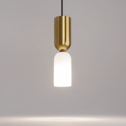 Maytoni MOD177PL-01G - Lámpara colgante MEMORY 1xE14/40W/230V dorado/blanco